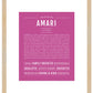 Amari (male) | Name Art Print