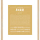 Amari (male) | Name Art Print