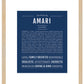 Amari (male) | Name Art Print