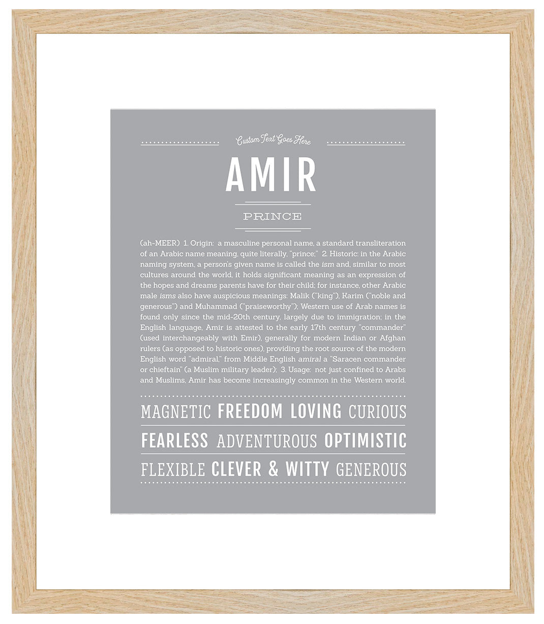 Amir | Name Art Print