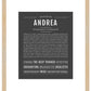 Andrea | Name Art Print