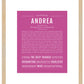 Andrea | Name Art Print