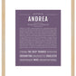 Andrea | Name Art Print