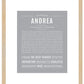 Andrea | Name Art Print