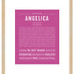 Angelica | Name Art Print