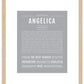 Angelica | Name Art Print