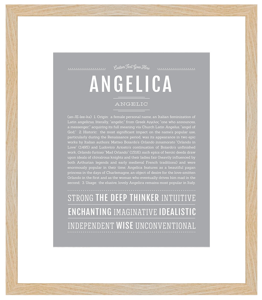 Angelica | Name Art Print