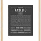 Angelie | Name Art Print