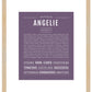 Angelie | Name Art Print