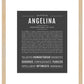 Angelina | Name Art Print