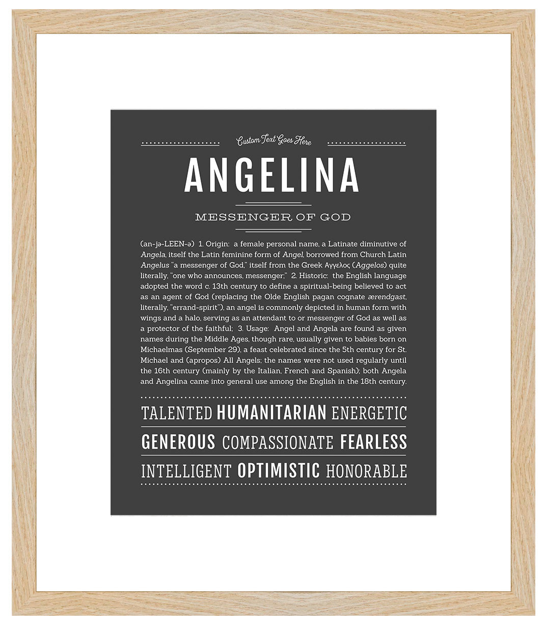 Angelina | Name Art Print