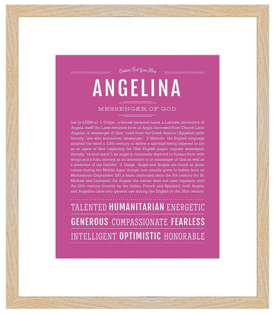 Angelina | Name Art Print