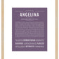 Angelina | Name Art Print