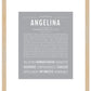 Angelina | Name Art Print