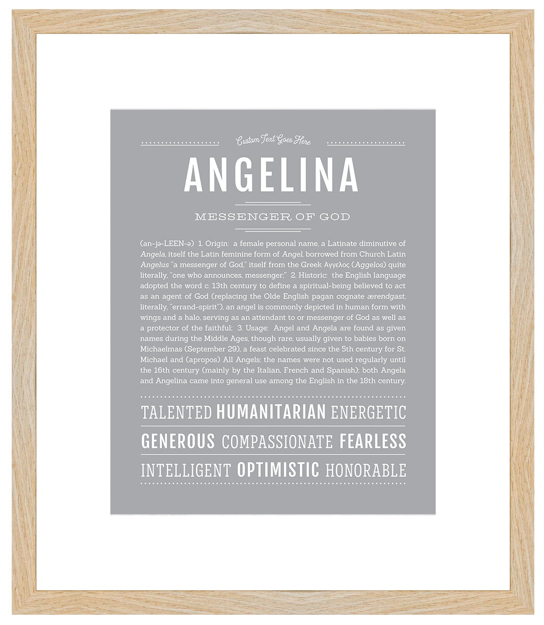 Angelina | Name Art Print