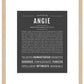 Angie | Name Art Print