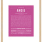 Angie | Name Art Print