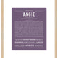 Angie | Name Art Print