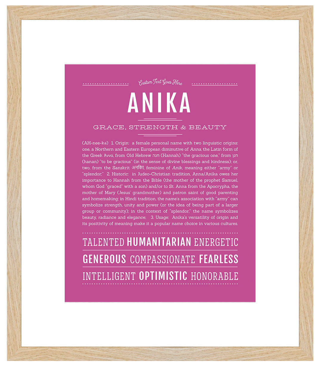 Anika | Name Art Print