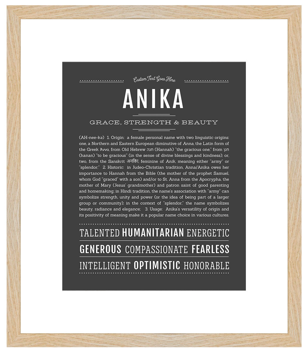 Anika | Name Art Print