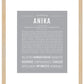 Anika | Name Art Print