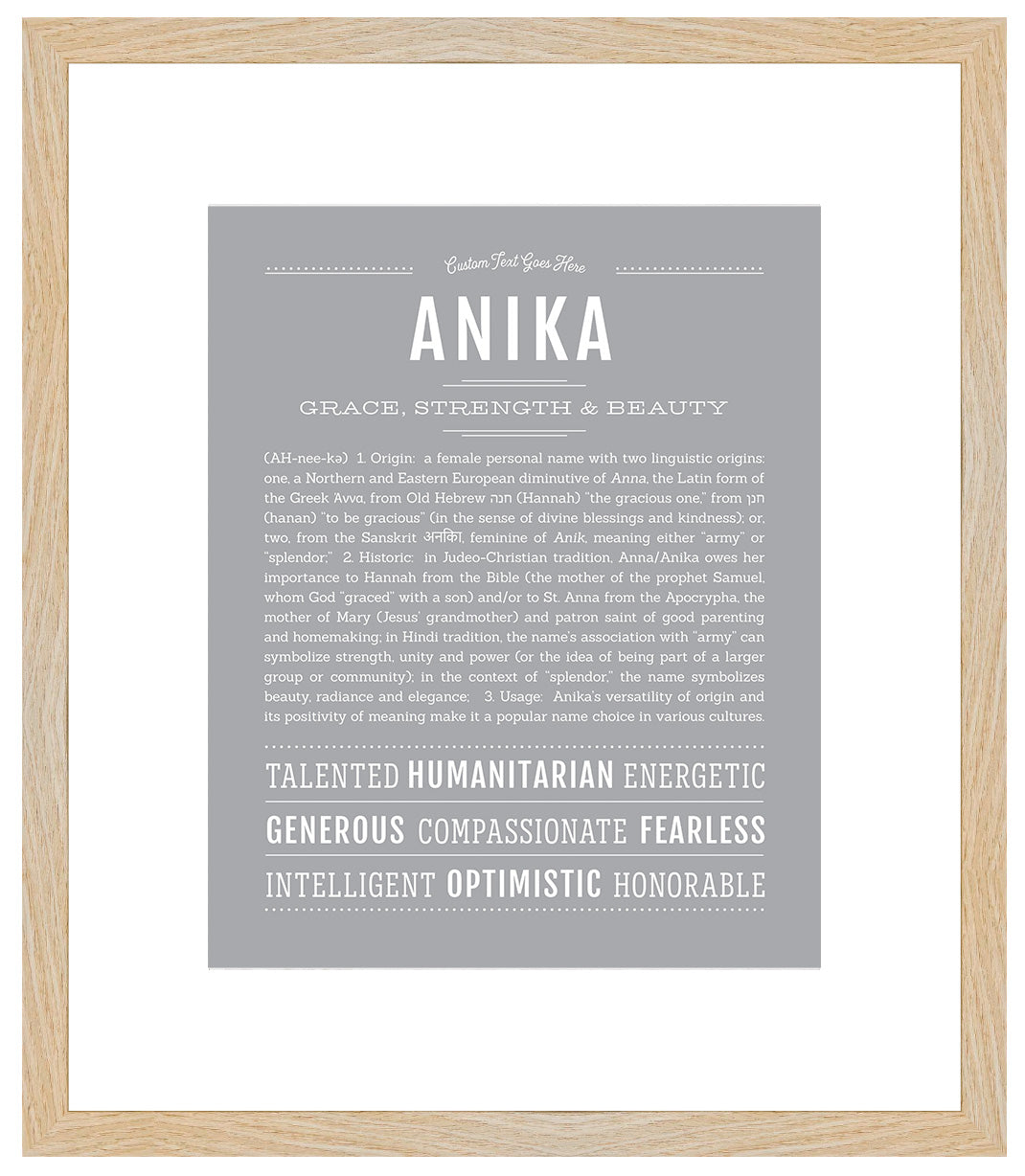 Anika | Name Art Print