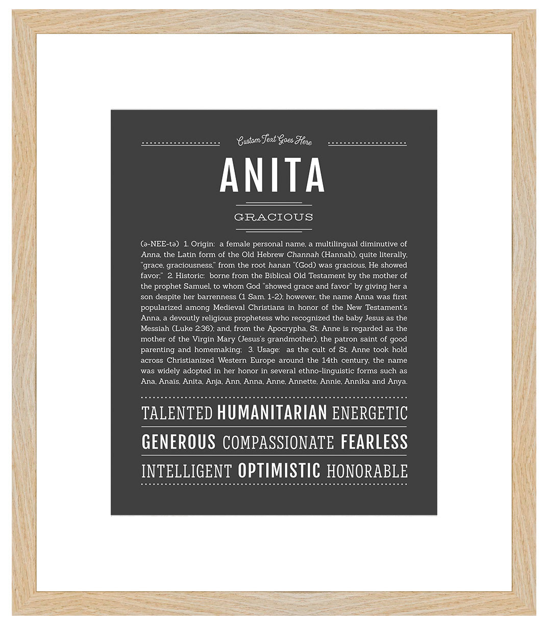 Anita | Name Art Print