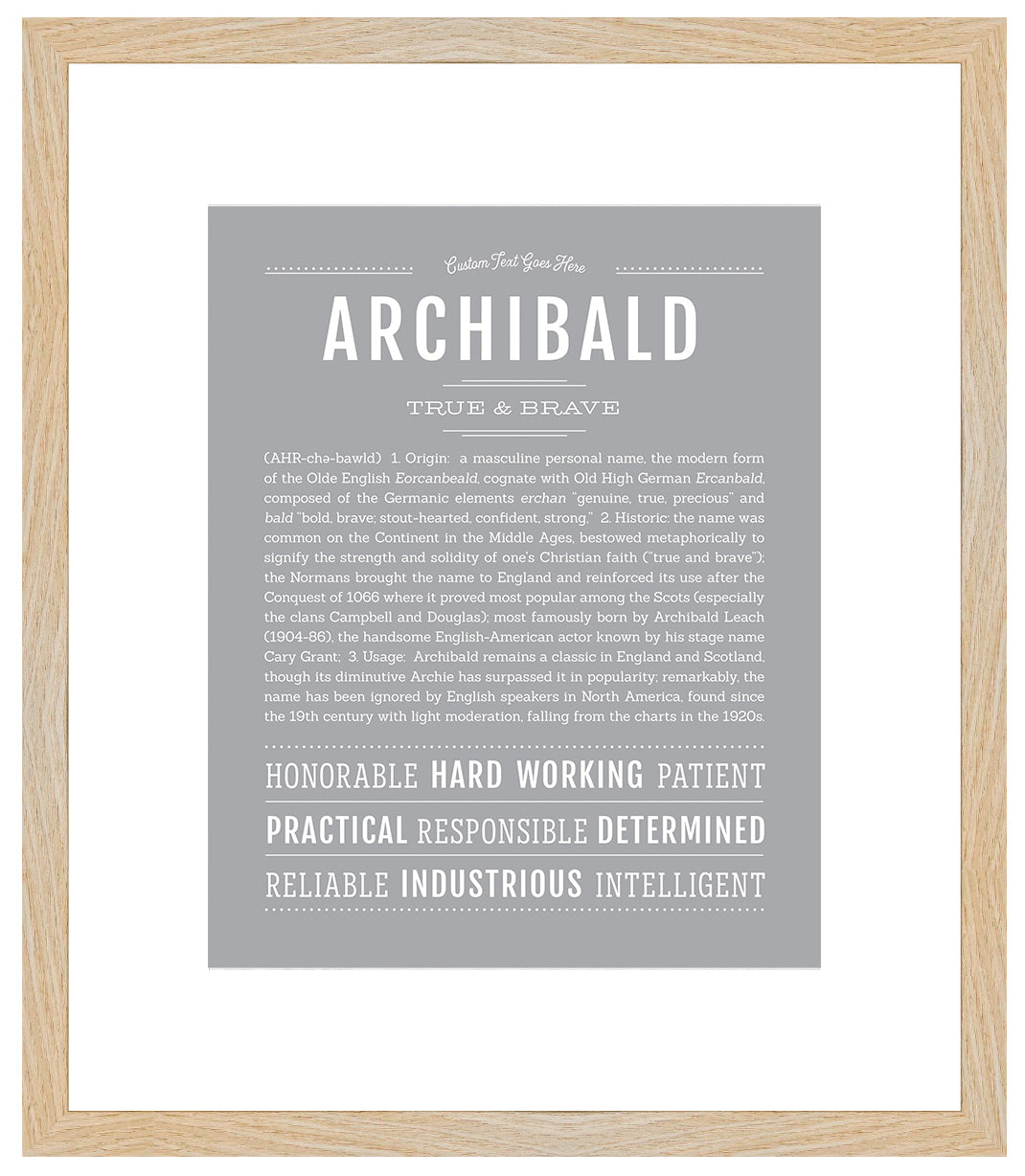 Archibald | Name Art Print