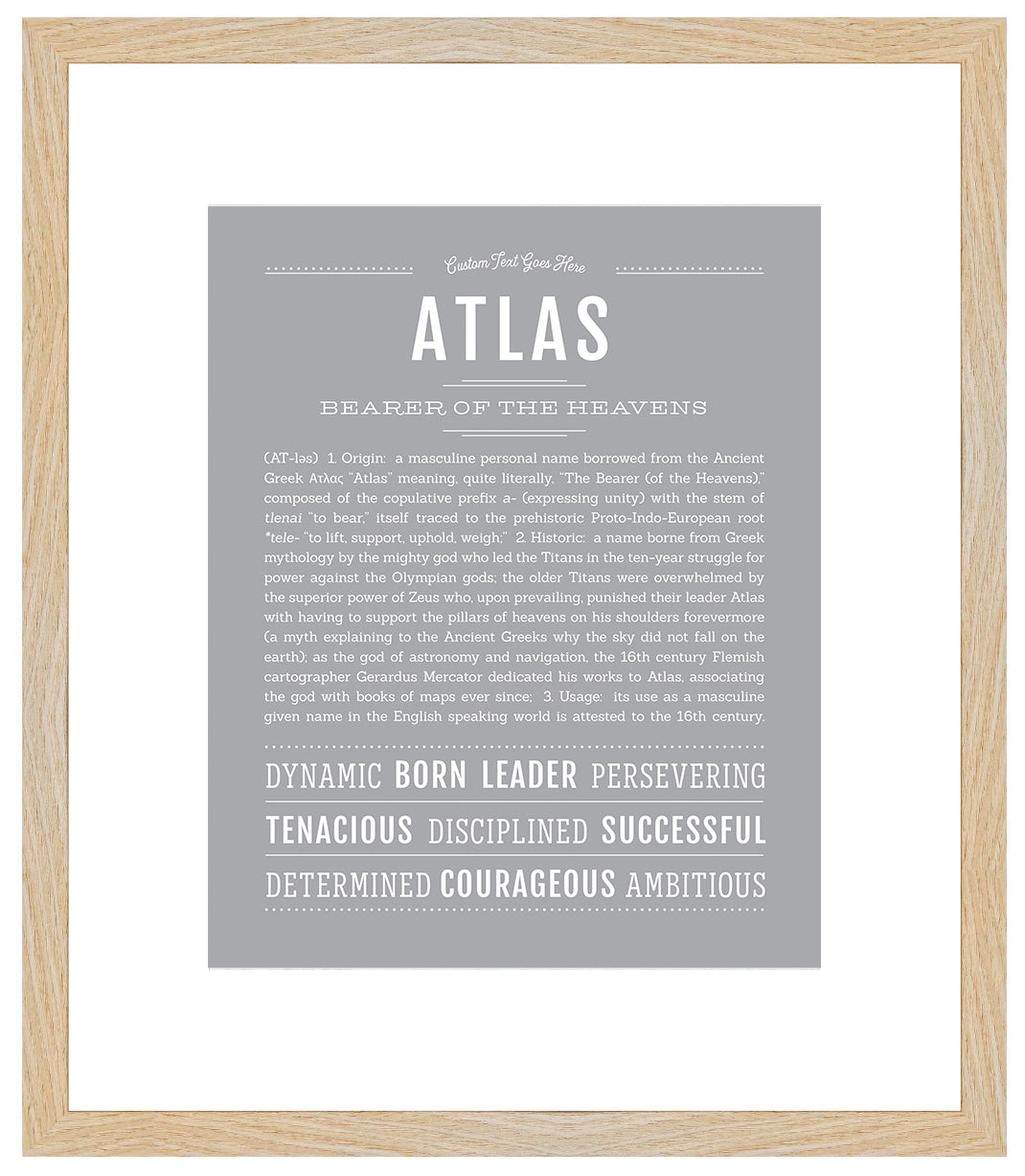 Atlas | Name Art Print