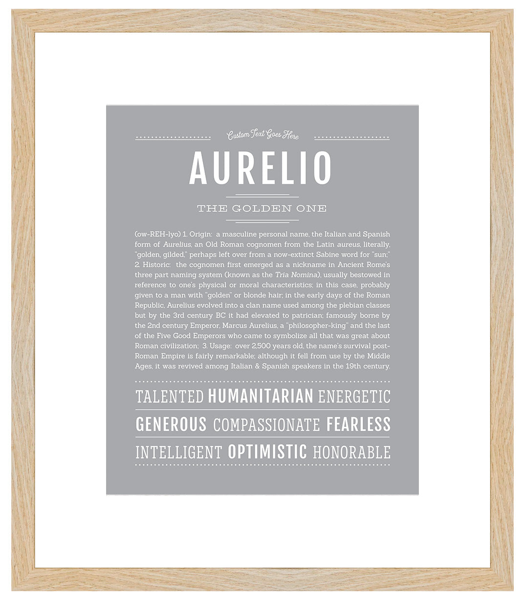 Aurelio | Name Art Print