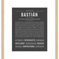 Bastian | Name Art Print