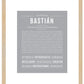 Bastian | Name Art Print