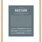 Bastian | Name Art Print