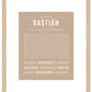 Bastian | Name Art Print