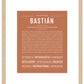 Bastian | Name Art Print