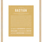 Bastian | Name Art Print