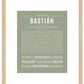 Bastian | Name Art Print