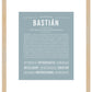 Bastian | Name Art Print