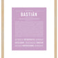 Bastian | Name Art Print