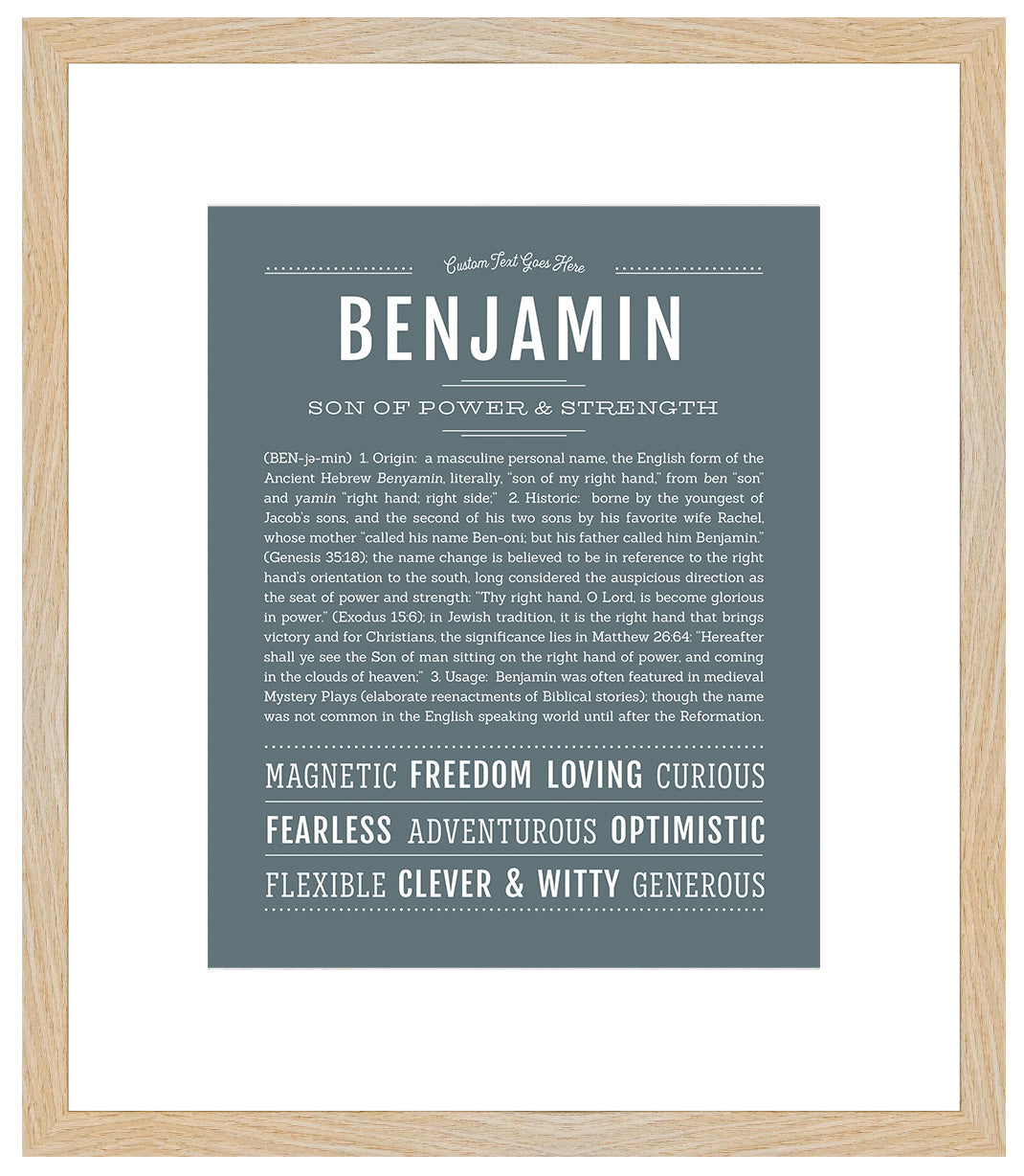 Benjamin | Name Art Print