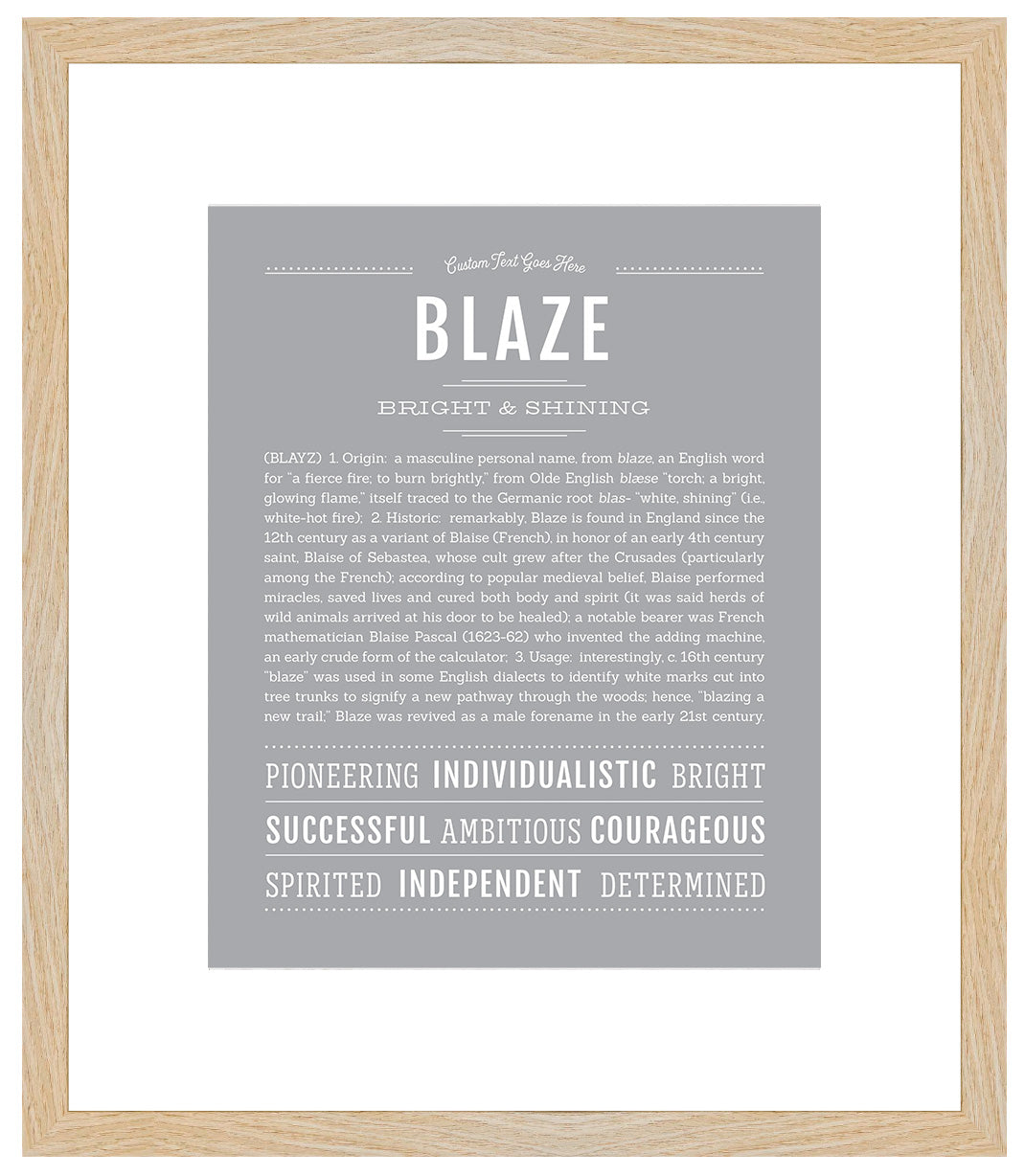 Blaze | Name Art Print