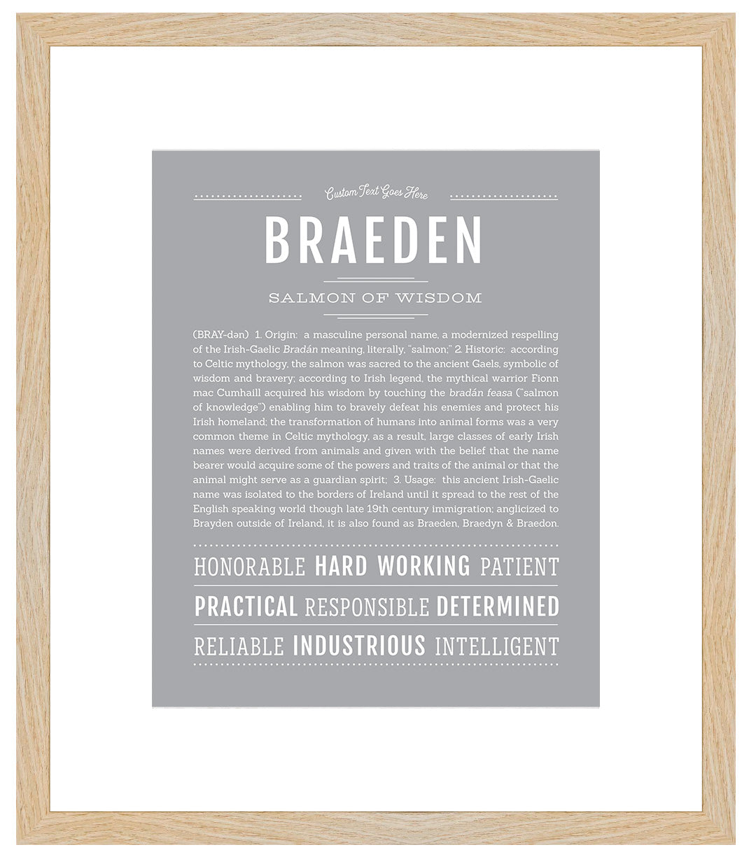 Braeden | Name Art Print