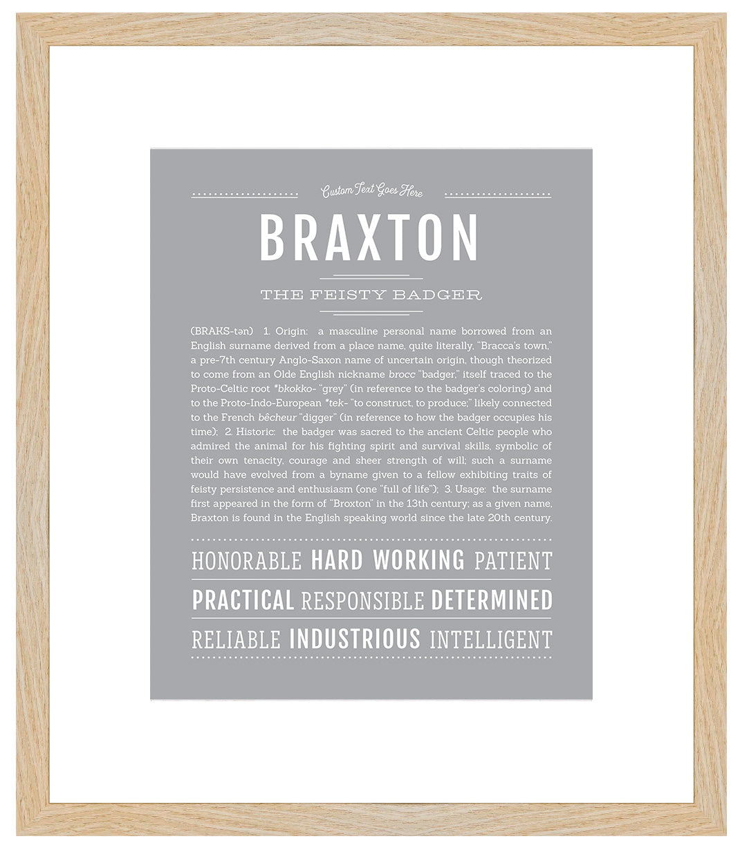 Braxton | Name Art Print