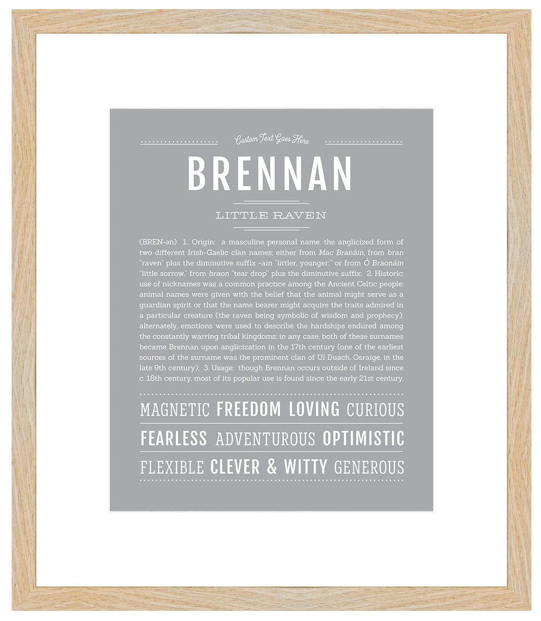 Brennan | Name Art Print