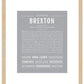 Brexton | Name Art Print