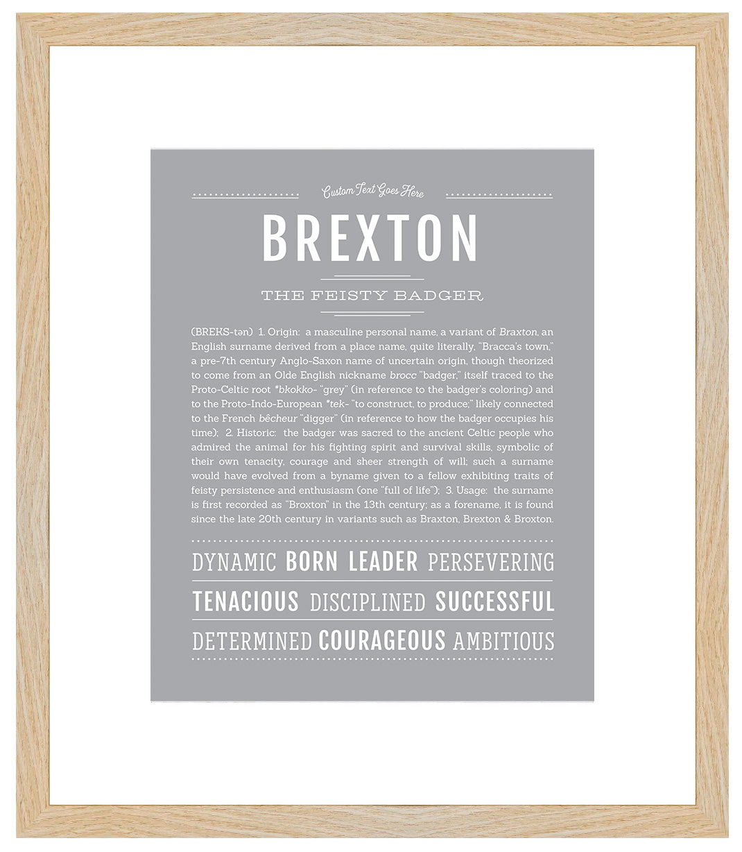 Brexton | Name Art Print