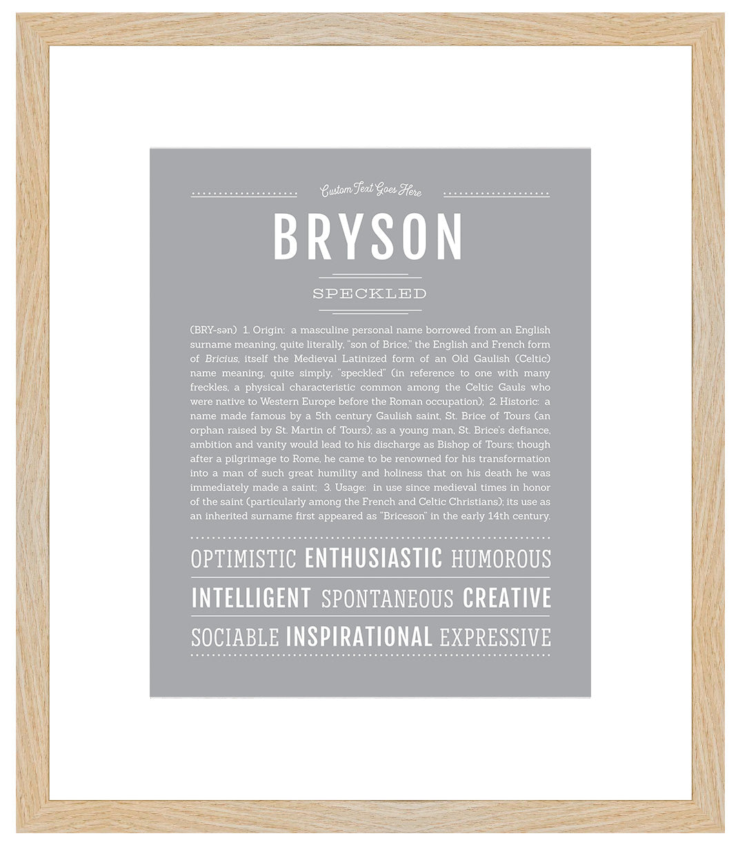 Bryson | Name Art Print