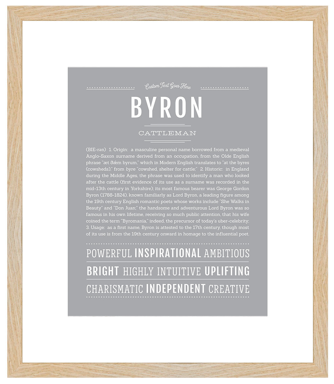 Byron | Name Art Print