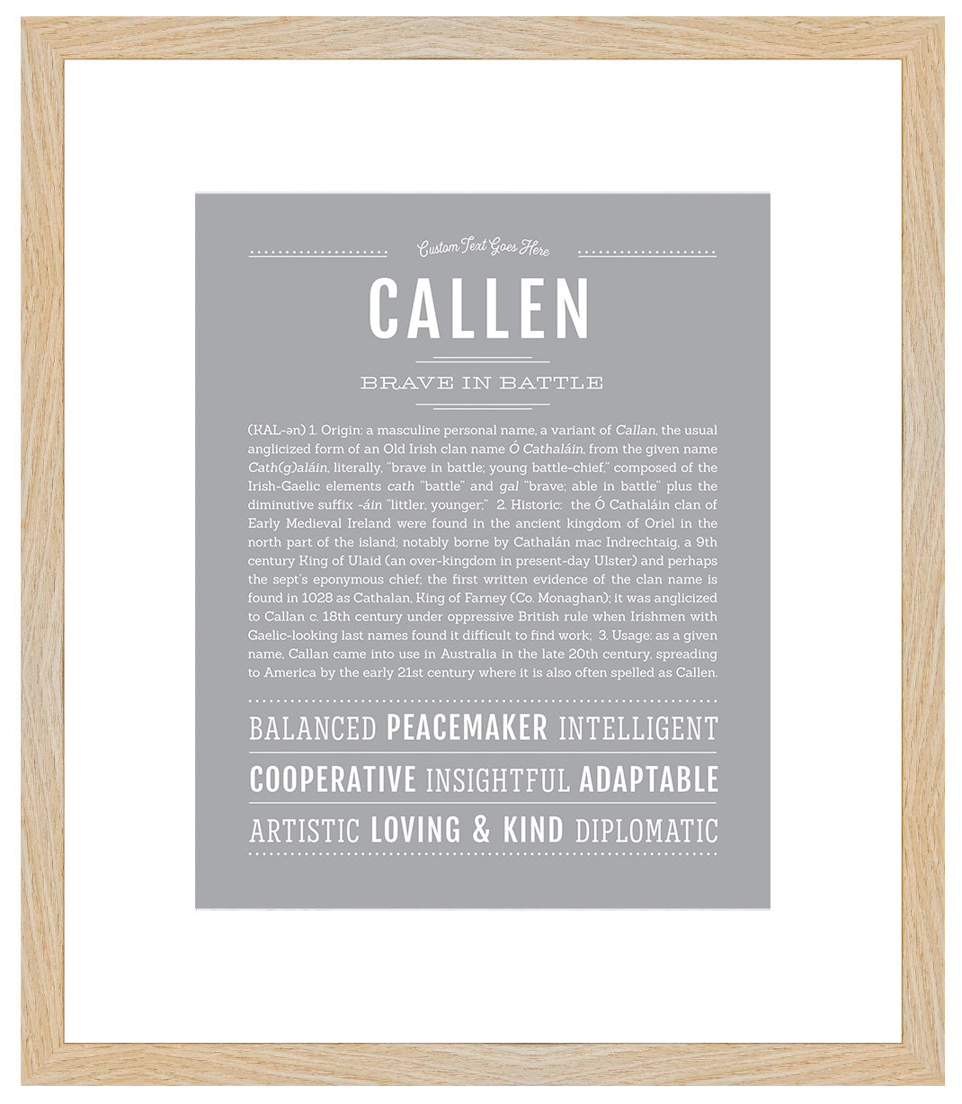 Callen | Name Art Print