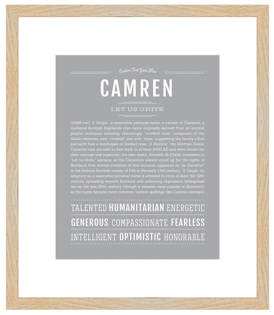 Camren | Name Art Print